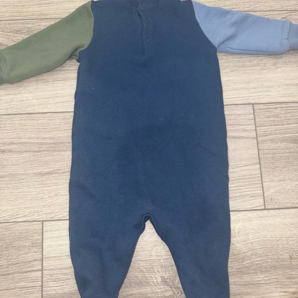 POLO RALPH LAUREN Baby Boys Color-Blocked Fleece Coverall One Piece - Picture 5 of 5